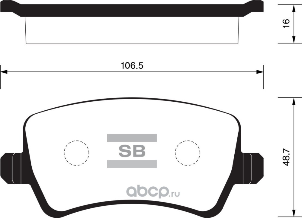 Колодки торм FORD GALAXY/S-MAX/VOLVO S60/S80/XC60/XC70 задн SANGSIN GDB1685=2123600