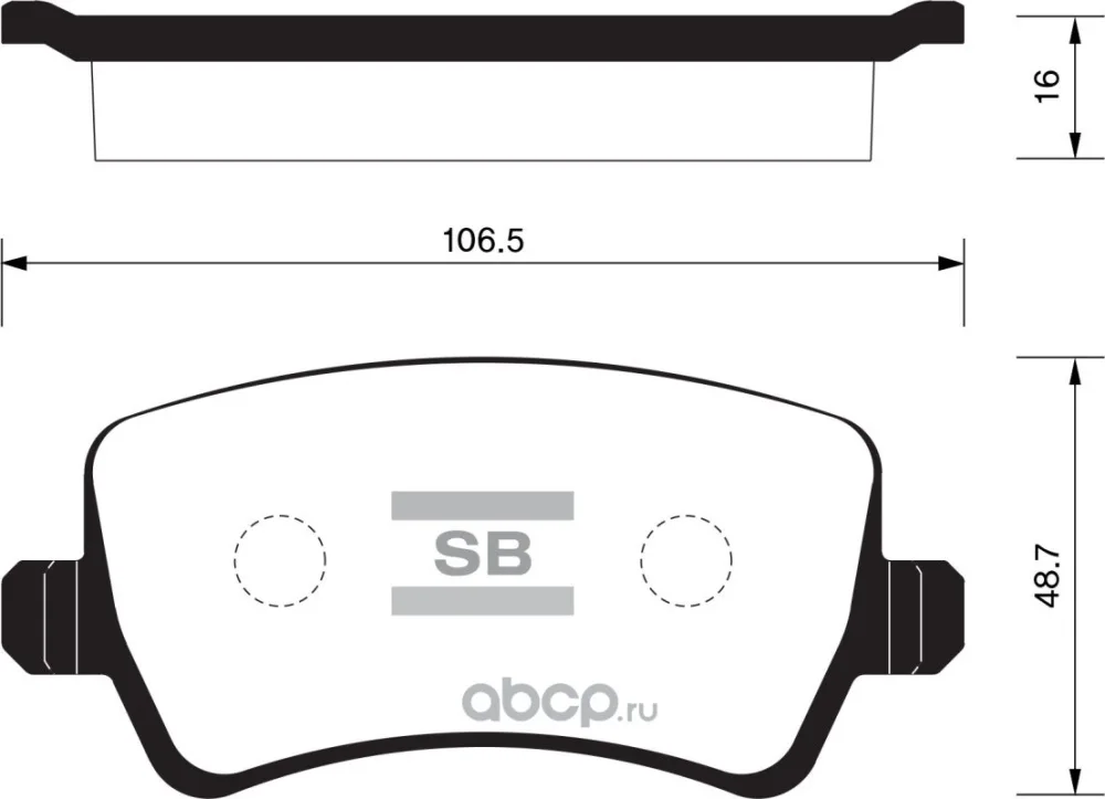Колодки торм FORD GALAXY/S-MAX/VOLVO S60/S80/XC60/XC70 задн SANGSIN GDB1685=2123600