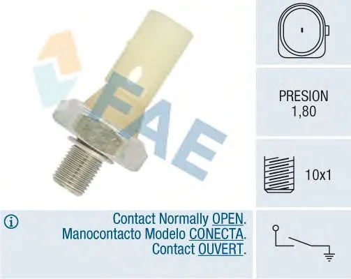 Датчик давл масла VAG (1.8бар) FAE 12883