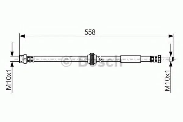 Шланг торм VW T5 пер BOSCH PHB555