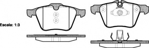 Колодки торм FORD S-MAX/VOLVO XC70/90 пер REMSA GDB1684