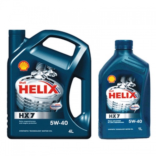 Масло мот SHELL 5W40 HX7 4L (полусинтетика)