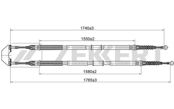 Трос ручника OPEL ZAFIRA B ZEKKERT
