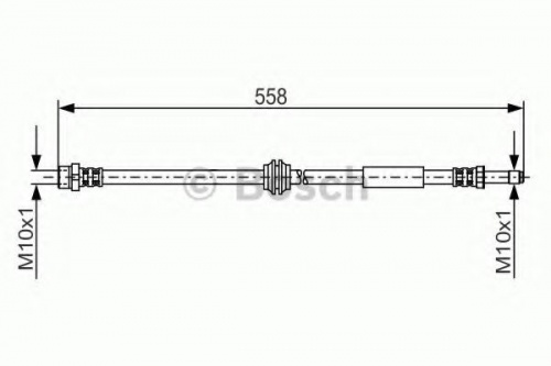 Шланг торм VW T5 пер BOSCH PHB555