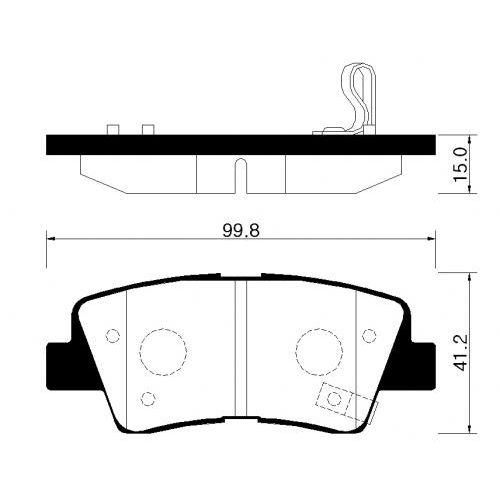 Колодки торм KIA CEED 12-/CERATO задн HSB GDB3537