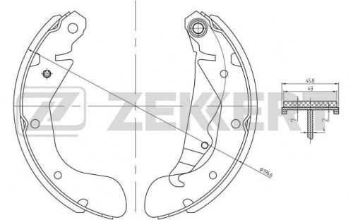 Колодки торм DAEWOO NEXIA/LANOS зад ZEKKERT GS8543