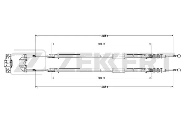 Трос ручника OPEL ASTRA H ZEKKERT