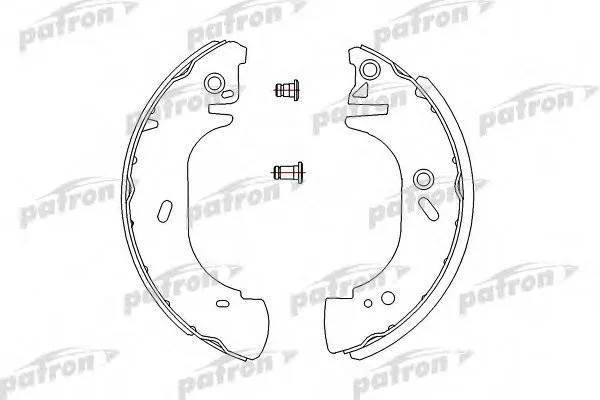 Колодки торм FORD TRANSIT 94-00 зад 15" PATRON GS8630=91054500 (280x65)