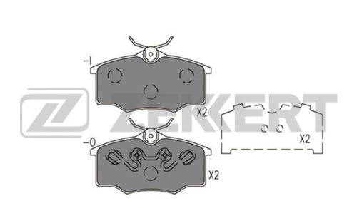 Колодки торм VW POINTER пер ZEKKERT GDB1759