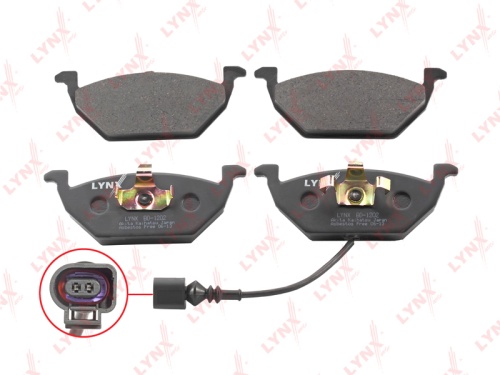 Колодки торм VW GOLF IV пер LYNX GDB1386=GDB1658=GDB1357 (+датчик)