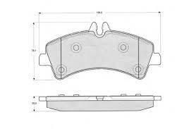 Колодки торм MB SPRINTER/VW CRAFTER зад PATRON GDB1697=2124600