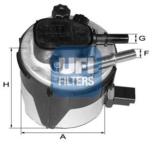 Фильтр топл FORD UFI WK939/13=KL569