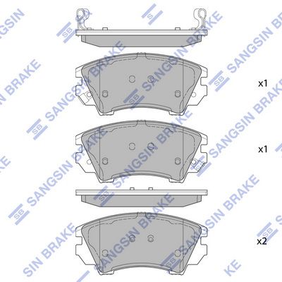 Колодки торм OPEL INSIGNIA/ASTRA J пер SANGSIN GDB1783