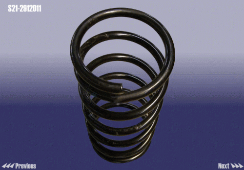 Пружина подвески CHERY KIMO/QQ6 задн OE