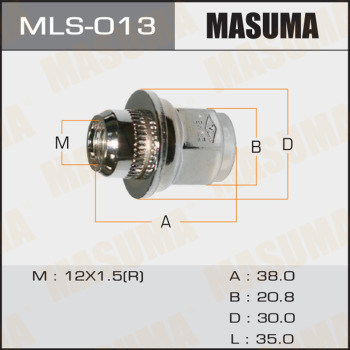 Гайка колесная MITSUBISHI/TOYOTA MASUMA