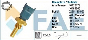 Датчик темп. ОЖ OPEL BOSCH