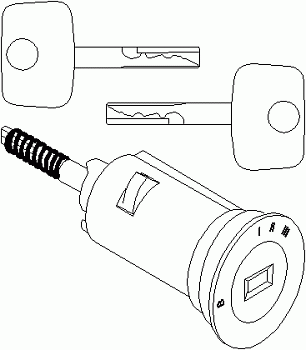 Замок зажигания OPEL VECTRA A/OMEGA A HP