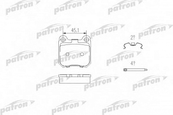 Колодки торм OPEL OMEGA A зад PATRON GDB914=223910