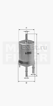 Фильтр топл VAG MAHLE WK69