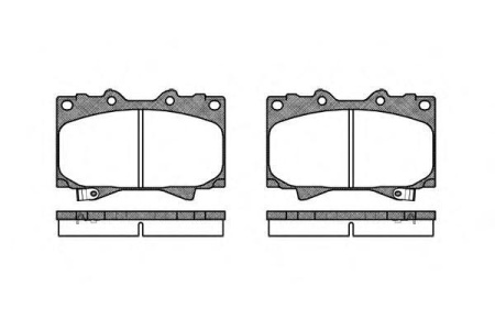 Колодки торм TOYOTA LC100 пер HSB GDB3197=270704