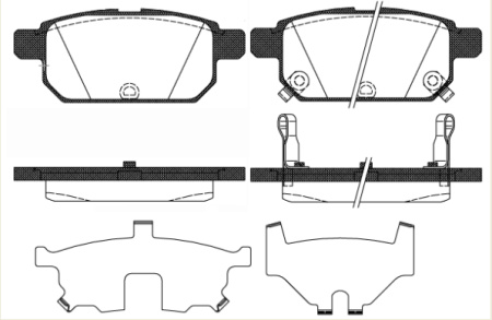 Колодки торм SUZUKI VITARA 13- задн HSB GDB3529