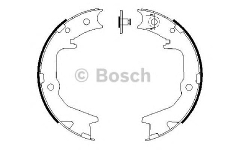 Колодки ручника MITSUBISHI LANCER IX/OUTLANDER 03- BOSCH GS8479 (+7930788)
