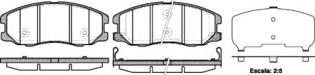 Колодки торм CHEVROLET CAPTIVA/OPEL ANTARA пер RH GDB1715