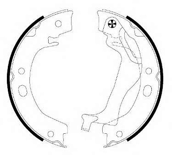 Колодки ручника TOYOTA COROLLA E120 PATRON