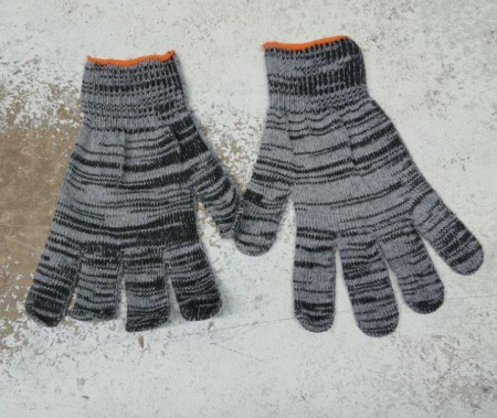 Перчатки 5нитей серые "Регион53" (10ПАР)