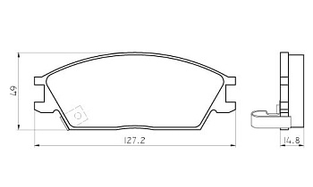 Колодки торм HYUNDAI ACCENT/GETZ пер МАРКОН GDB3331