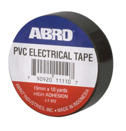 Изолента черная 19mmx9.1m ABRO