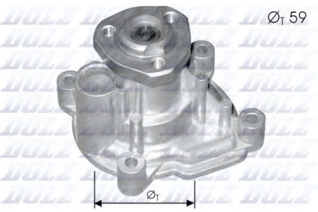 Насос водяной VAG POLO RUS/SKODA DOLZ P581