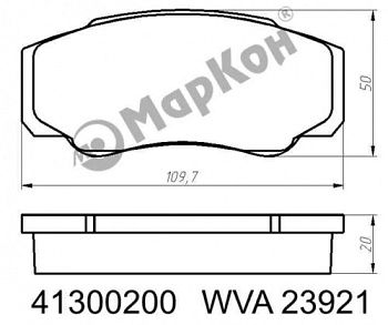 Колодки торм FIAT DUCATO 02- зад диск МАРКОН GDB1521=296100 (+PFK507)