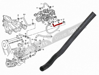 Патрубок ОЖ VAG HP 1114302500