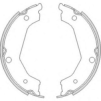 Колодки ручника KIA SORENTO 02-09 RH GS8722=GFK17AF (190x39.5)