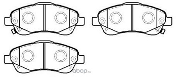 Колодки торм TOYOTA AVENSIS 03-09 пер HSB GDB3336
