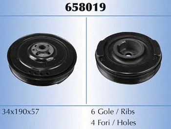 Шкив к/в VW LT/T4 2.4-2.5TD STELLOX