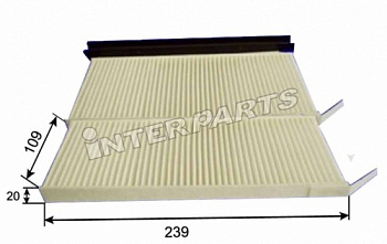 Фильтр салона RENAULT MASTER III/MOVANO/KANGOO II 08- INTERPARTS CU2418-2 (пара)