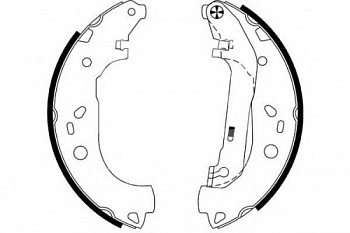 Колодки торм FORD CONNECT зад бараб LYNX GS8471