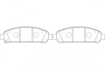 Колодки торм TOYOTA VENSA пер SANGSIN