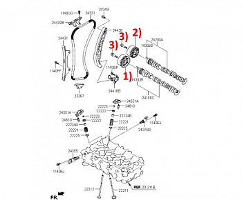 Болт р/в HYUNDAI/KIA OE