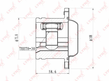 ШРУС VAG внутр LYNX 1711-TT=661006=514307=75441S