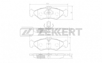 Колодки торм MB SPRINTER/VW LT зад ZEKKERT GDB1262=259700