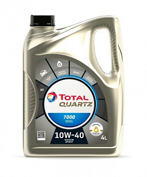 Масло мот TOTAL 10W40 QUARTZ 7000 DIZEL 4L Масло мот TOTAL 10W40 QUARTZ 7000 DIZEL 4L