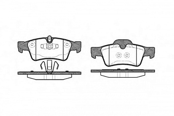 Колодки торм MB M/R/ML задн RH GDB1643=299110