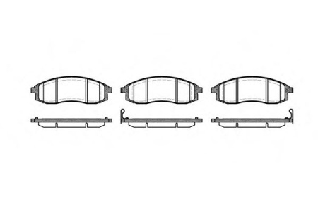 Колодки торм MITSUBISHI L200 пер RH GDB3124=259812