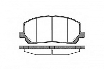 Колодки торм TOYOTA пер RH GDB3286=285500