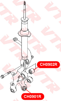 Сайлентблок рычага CHEVROLET EPICA зад подв в кулак продольн VTR CHAB-007