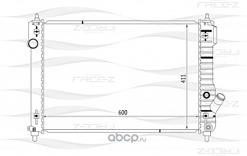 Радиатор ОЖ CHEVROLET AVEO T255 (10-) FREE-Z