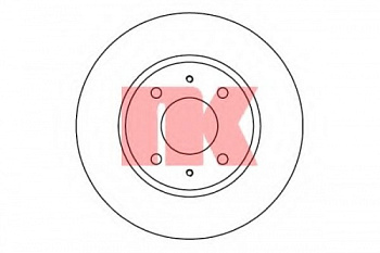 Диск торм MITSUBISHI LANCER IX 1.6 пер NK DF4809=28441